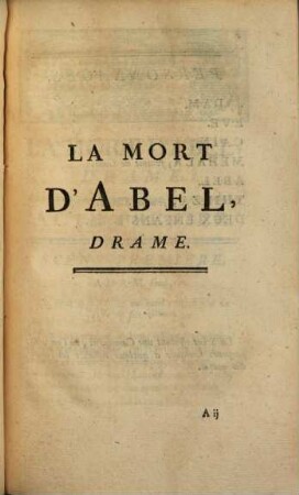 La mort d'Abel