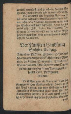 Sechster Auffzug.