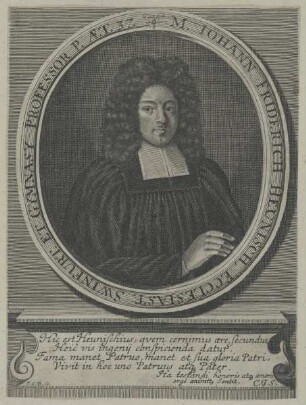 Bildnis des Iohann Friderich Heunisch