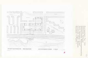 Stadtautobahn Rehberge, Berlin-Wedding (Diplomarbeit bei Kurt Dübbers): Grundriss Untergeschoss 1:500