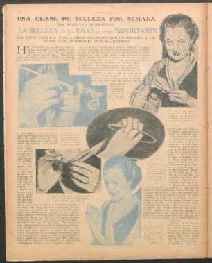 La belleza de los uñas es muy importante : Una clase de belleza por semana