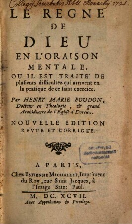 Le regne de Dieu ...