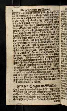 6-15, Seegen am Montag - Mittwoch