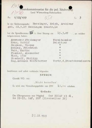 Hassinger, Erich