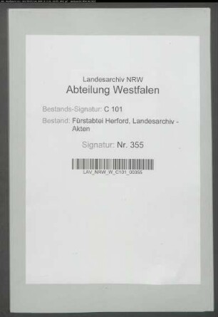 Pater und Konventualen des Fraterhauses in Herford ./. Johann Gassein, Pater des Fraterhauses zum Springborn in Münster, wegen Beleidigung bzw. Rente des ehemaligen Paters M. Anton Heinrich Backhausen: Visitationsrecht des Fraterhauses in Münster (mit Nachweis der Aufsicht in früheren Jahren)