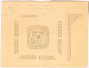 Marktplatz, Weruschau: Lageplan mit Gartenplan 1:200