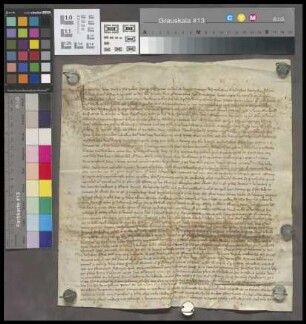 Essenheim: Locatio Ecclesie St. Victoris extra muros Mogunt. facta Dytzoni / bonorum in Eysenheim / pro tringinta quatuor maldris siliginis annue ...