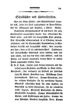Schulbücher und Kinderschriften. - Erziehungskunst.
