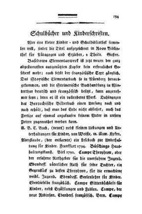 Schulbücher und Kinderschriften. - Erziehungskunst.