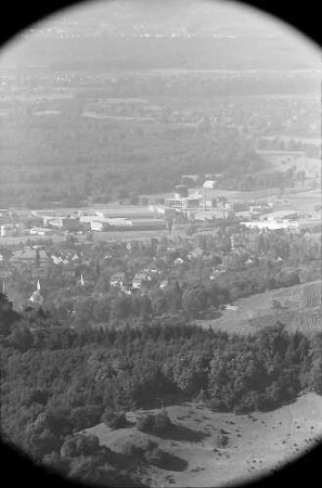 Freiburg: Teleblickpanorama vom Chemischen Institut