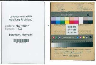 Entnazifizierung Hermann Husmann , geb. 08.09.1908 (Polizist)