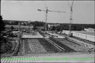 Neubau der Abfall-Lagerhalle der Hauptabteilung Dekontaminationsbetriebe (HDB), von Norden