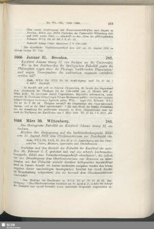 783. 1666, März 30. Wittenberg