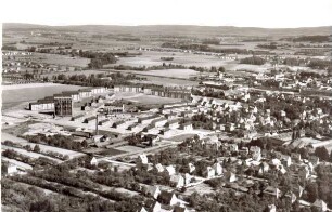 Luftbild: Detmold. Ansichtskarte. um 1959. Stadtarchiv Detmold Bildarchiv BA Nr. 3731
