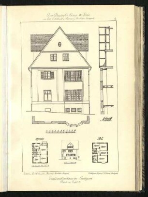 Einfamilienhaus in Stuttgart, Details zu Tafel 3.