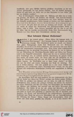 29: Was bedeutet Chinas Kaisertum?