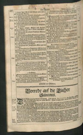 Vorrede auf die Bücher Salomonis