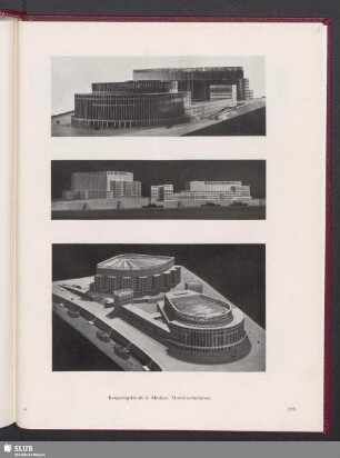 Kongreßgebäude in Moskau. Modellaufnahmen