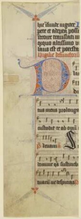 Initale P (verso Textfragment)