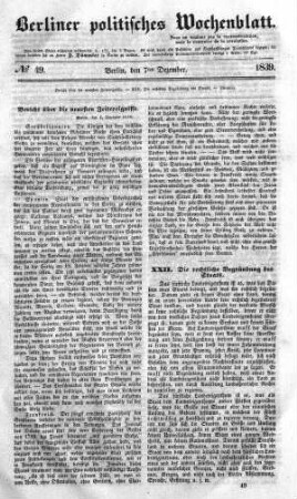 No 49, 7. Dezember 1839