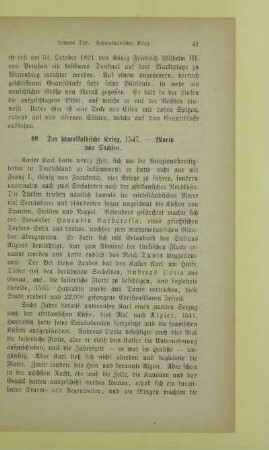 88. Der schmalkaldische Krieg, 1547. - Moritz von Sachsen