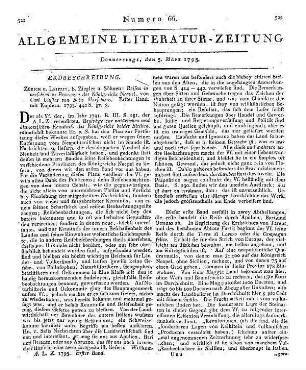 Salis-Marschlins, K. U.: Reisen in verschiedne Provinzen des Königreichs Neapel. Bd. 1. Zürich, Leipzig: Ziegler 1793