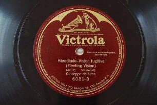 Hérodiade : Vision fugitive (Fleeting vision); (act 2) / (Massenet)