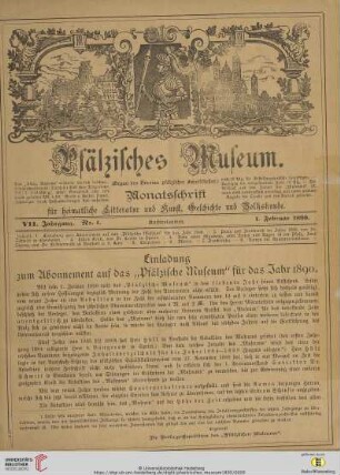 Nr.1 (1. Februar 1890)