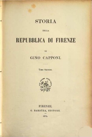 Storia della Repubblica di Firenze. 2