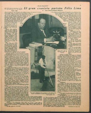 El gran cronista porteño Félix Lima