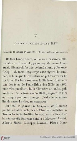 V L’image et Crispi avant 1887