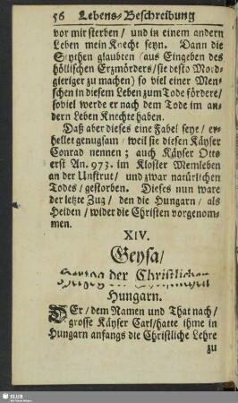 XIV. Geysa, Herzog der Christlichen Hungarn