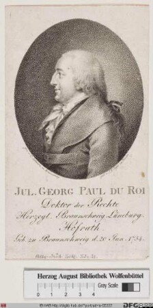 Bildnis Julius Georg Paul Du Roi