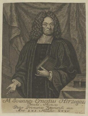 Bildnis des Joannes Ernestus Herzogius