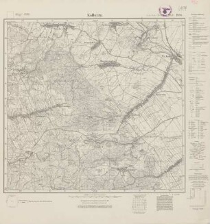 4962 (alte Nr.: 2886) Kolbnitz, Meßtischblatt (4 cm - Karte)