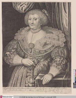 Sopia Hedwichia Nata Ducissa Brunsvicensis, et Luneburgensis, etc. Comitissa Nassavia Cattimelibocu Viandia Dietzia etc Domina ac Braonissa Liesveldia Beylsteyn etc.