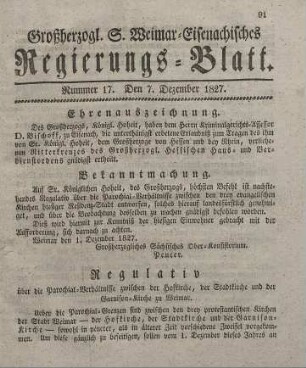 Nr. 17 : 7. Dezember 1827