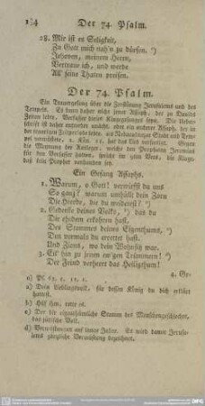 Der 74. Psalm