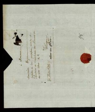 [Umschlag eines Briefes von Mal'cov an Heyne vom 20.09.1796]