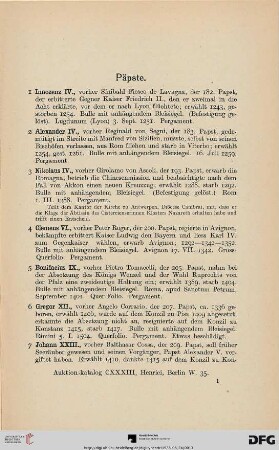 Päpste (Nr. 1-38)