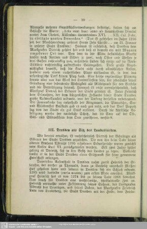 III. Dresden als Sitz des Landesfürsten