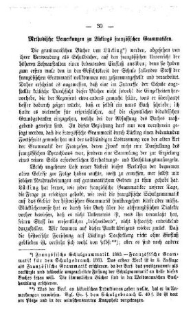 Methodische Bemerkungen zu Lüdings französischen Grammatiken