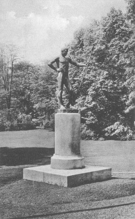 Leipzig: der Wächter (Museums-Anlagen)