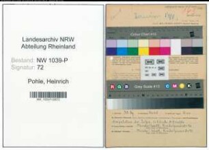 Entnazifizierung Heinrich Pohle , geb. 29.09.1921 (Beamter)