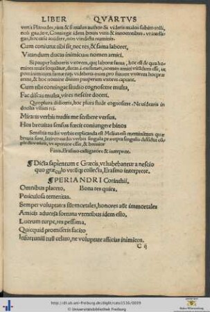 Dicta sapientium e Græcis collecta Erasmo interprete