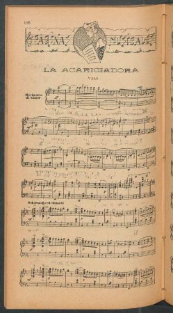 acariciadora", valse - [Para piano] : Páginas musicales