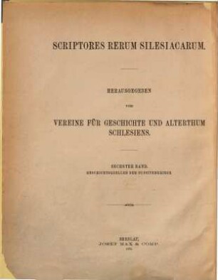 Geschichtsquellen der Hussitenkriege