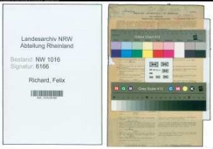 Entnazifizierung Felix Richard , geb. 26.02.1894 (Lehrer)