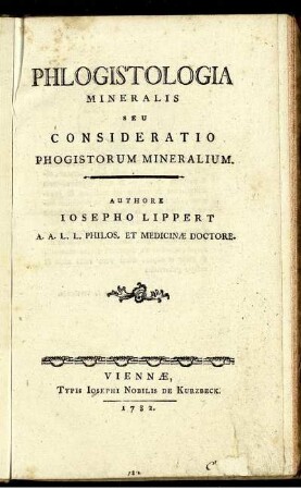 Phlogistologia Mineralis : Seu Consideratio Phogistorum [!] Mineralium