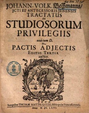 Tractatus de studiosorum privilegiis